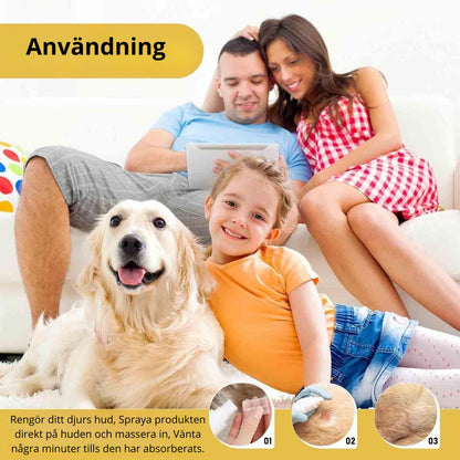 Djurvalet - Lindrande hudspray för pälsdjur